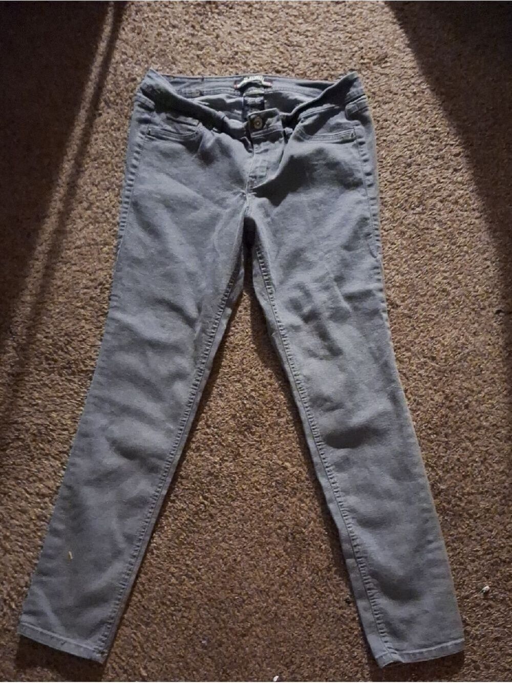 2BWU Grey Women's Skinny Jeans Size 16